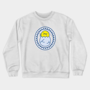 Screaming Baby Duck Egg Vector Illustration Crewneck Sweatshirt